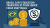 Brazil Caps Stablecoin Transfers at $100K Under Fresh VASP Rules