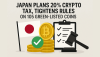 Japan Plans 20% Crypto Tax, Tightens Rules on 105 Green-Listed Coins