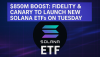 $850M Boost: Fidelity & Canary to Launch New Solana ETFs on Tuesday