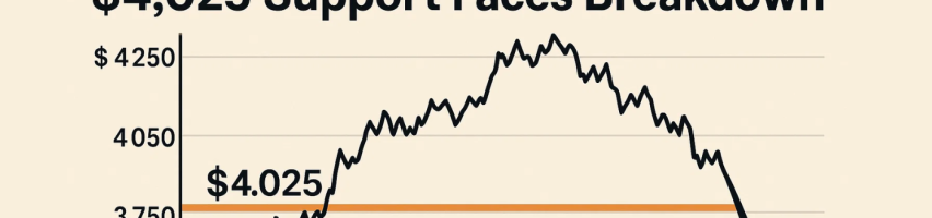 Image for Gold Price Prediction: Asia Demand Drops 11% as $4,025 Support Faces Breakdown