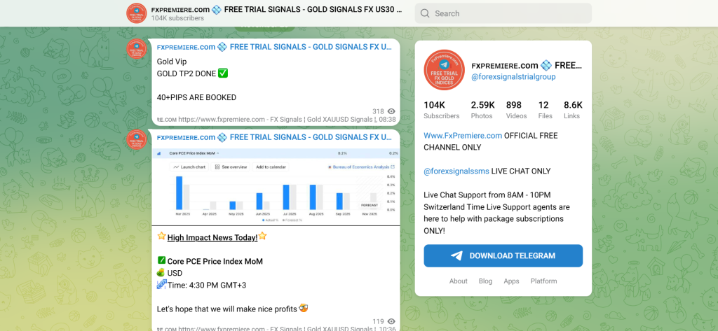 FxPremiere Forex Signals Telegram FxPremiere Forex Signals Telegram
