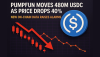 Pumpfun Moves 480M USDC as Price Drops 40%: New On-Chain Data Raises Alarms