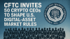 CFTC Invites 50 Crypto CEOs to Shape U.S. Digital-Asset Market Rules