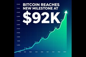 Bitcoin hit $92K for the first time in a while, recovering somewhat from a bear trend.