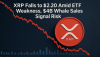 XRP Falls to $2.20 Amid ETF Weakness, $4B Whale Sales Signal Risk
