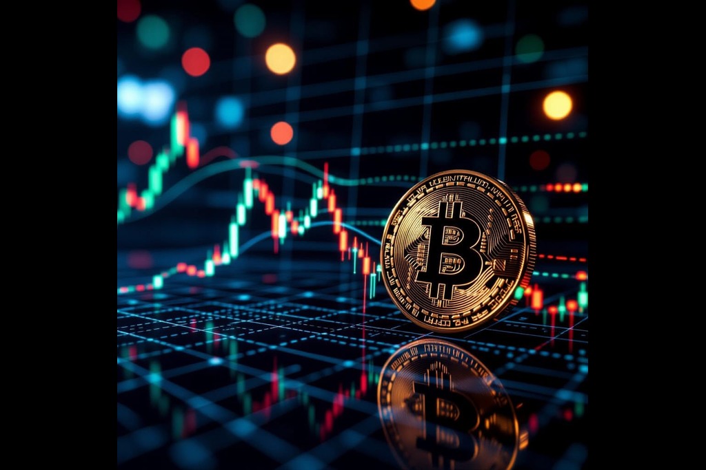 Bitcoin falls further after a stock market dip. 