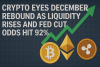 Crypto Eyes December Rebound as Liquidity Rises and Fed Cut Odds Hit 92%