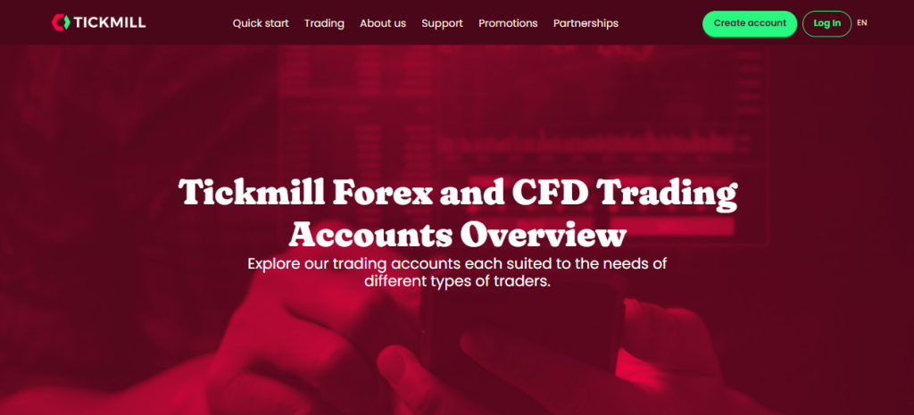 Minimum Deposit and Account Types