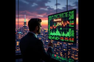 The Nasdaq is stuck on a waiting period that should end later today.