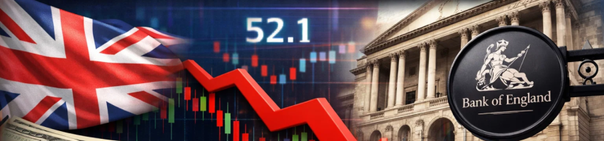 Image for GBP/USD Slips to 1.33 After 52.1 PMI Boost Fades as BoE Cut Bets Return