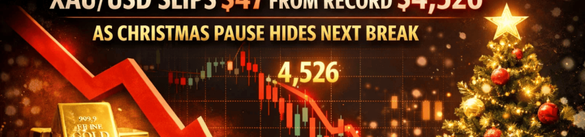 Image for Gold Price Forecast: XAU/USD Slips $47 From Record $4,526 as Christmas Pause Hides Next Break
