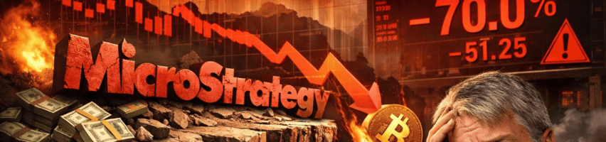 Image for MSTR Slides 70% From Peak as $2.19B Cash Shift Fuels Crash Fears