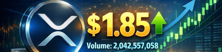 Image for XRP Price Prediction: XRP Holds $1.85 as 2,042,557,058 Volume Tests Bulls Ahead of 2026