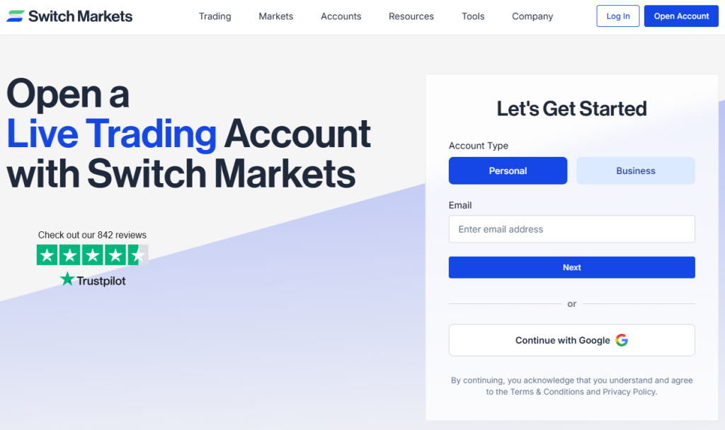 Open an Account Open an Account