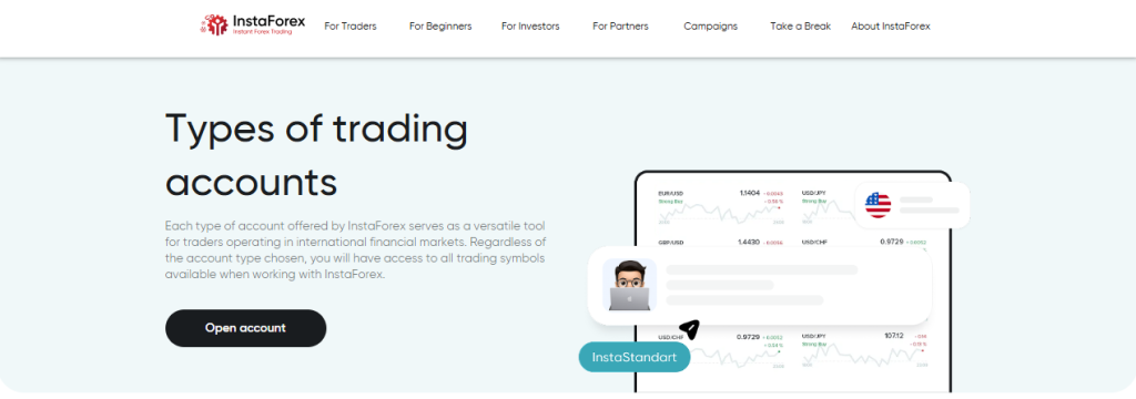 Minimum Deposit and Account Types 