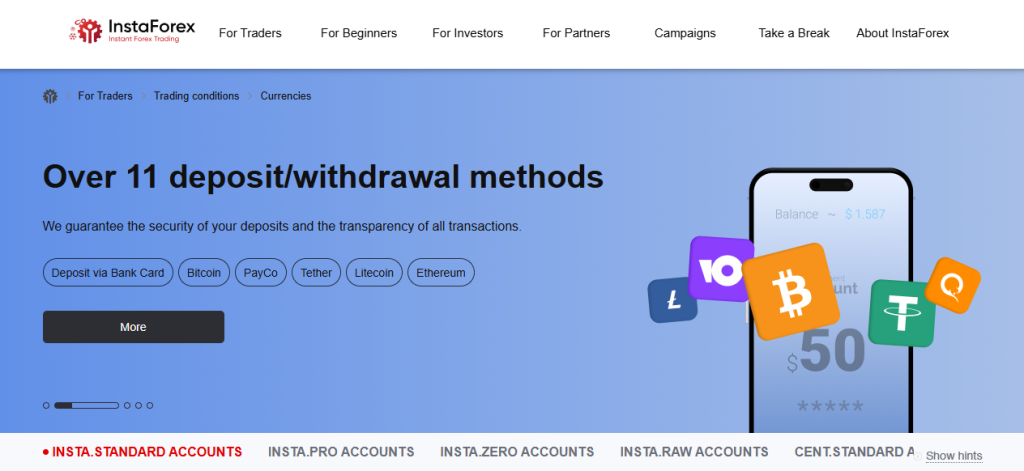 Deposit Options and Withdrawal Methods