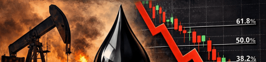 Image for Oil Drops to $58.65 as Supply Risks Rise and WTI Breaks Below Key Fib Levels