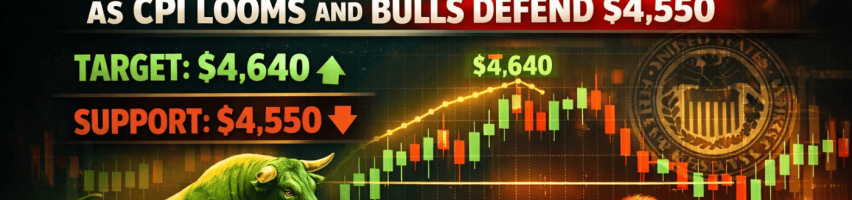 Image for Gold Price Forecast: $4,640 Peak Holds as CPI Looms and Bulls Defend $4,550