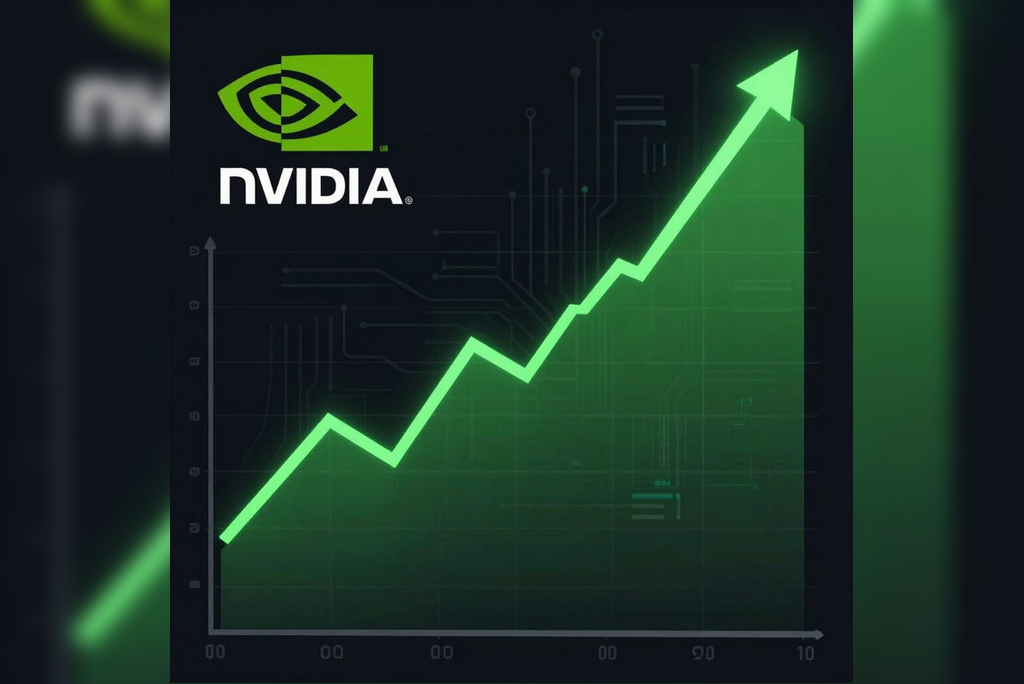 Nvidia is up this week and climbing back to its record high.