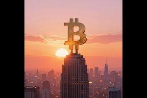 Bitcoin has hit a two-month high today.