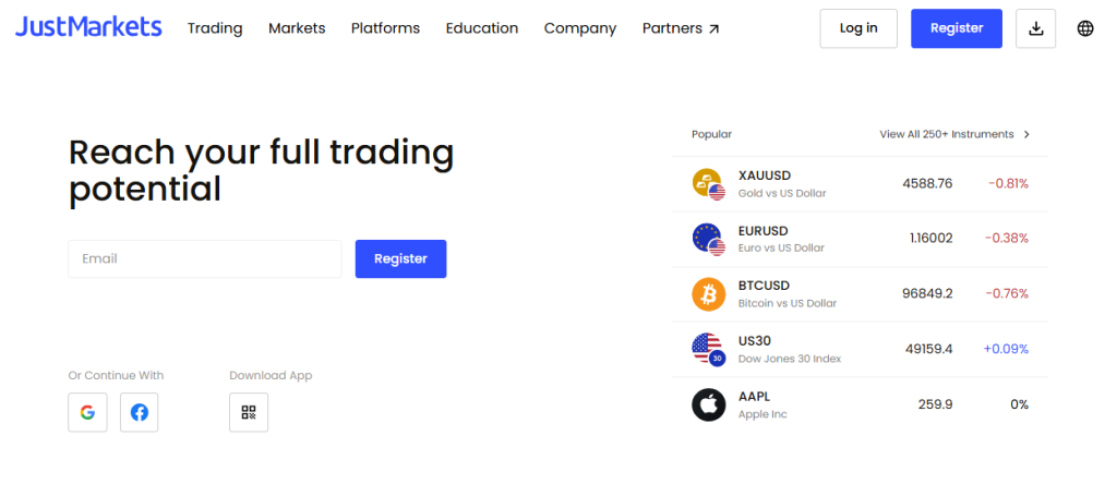 JustMarkets JustMarkets