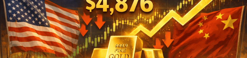 Image for Gold Price Prediction: XAU/USD Hits $4,876 as Tariff Fears and Charts Point Toward $5,000