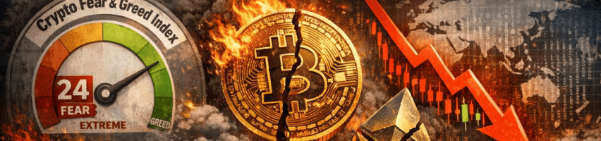Image for Crypto Fear Index Hits 24 as $120B Wiped Out in 24 Hours on Tariff Shock
