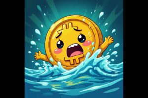 Bitcoin is now falling fast and below a key support level.