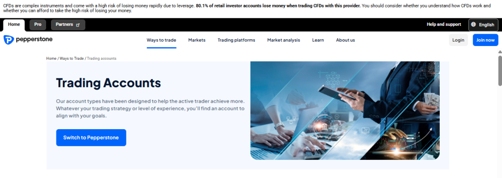 Minimum Deposit and Account Types