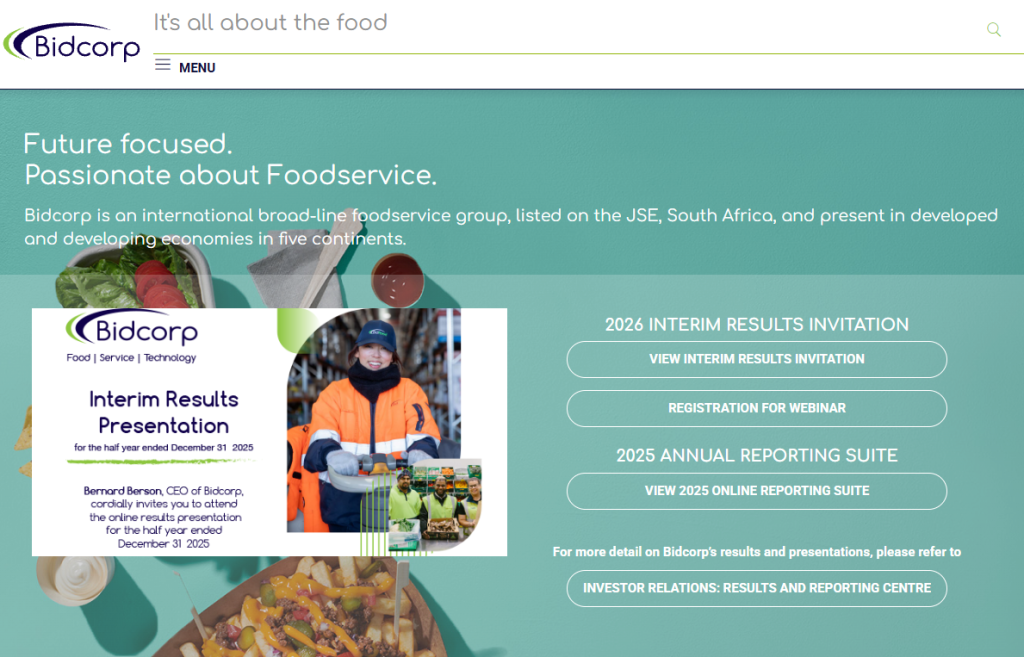 Bidcorp Ltd. (BID) Bidcorp Ltd. (BID)