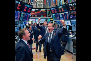 The stock market indices hit close to record highs on Monday.