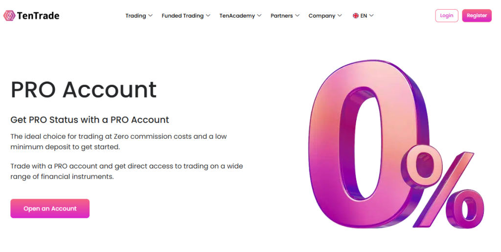 Minimum Deposit and Account Types