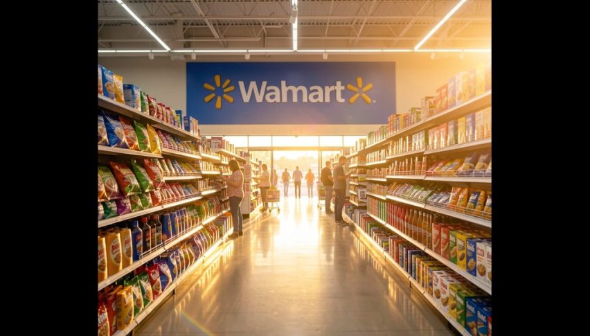 Walmart stock down after mixed earnings report.