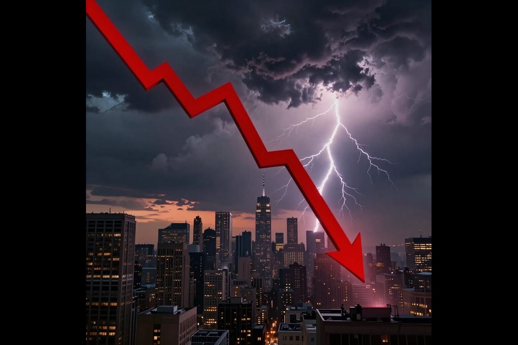 The Dow drops 800 points as tariffs come back.