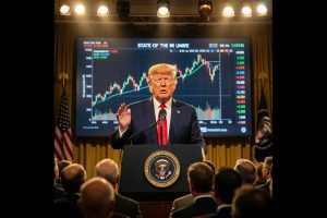 Stocks are moving upward after the latest State of the Union address.