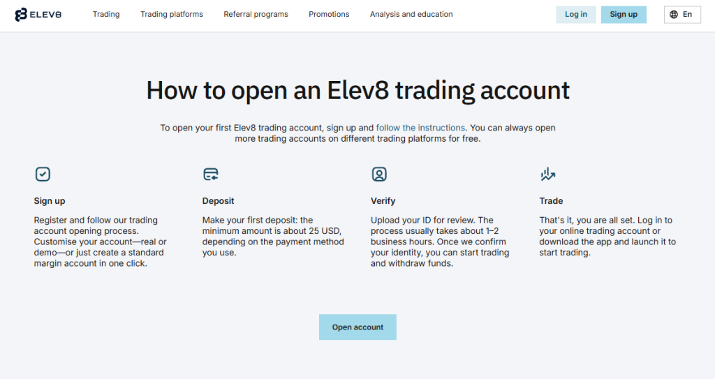 How To Open an Elev8 Account How To Open an Elev8 Account