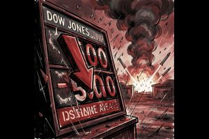 Stocks fall as conflict erupts in the Middle East.