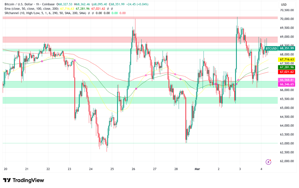 Bitcoin Defies Macro Headwinds: Whale Accumulation Meets $68,000 Support