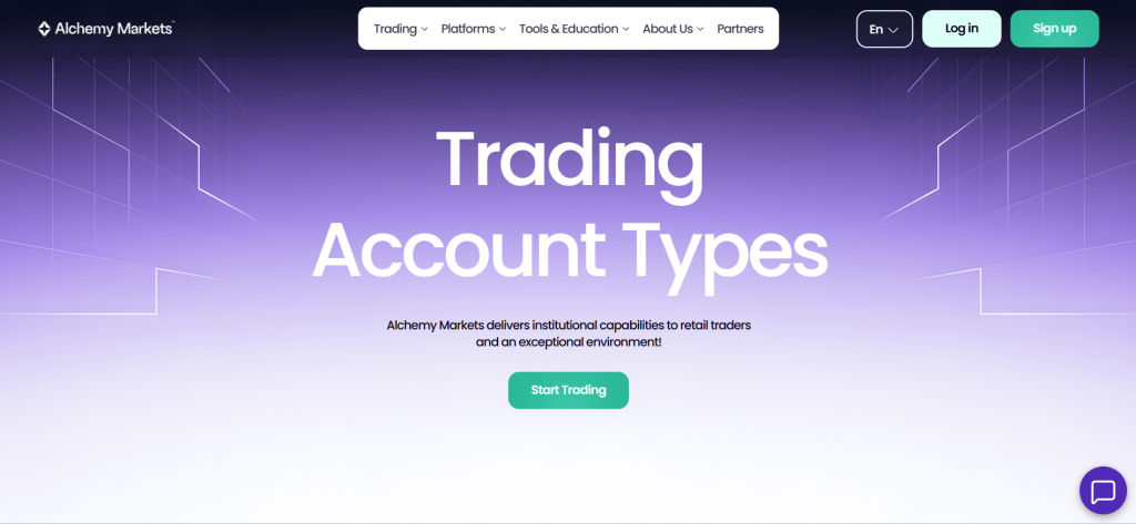 Alchemy Markets Minimum Deposit and Account Types