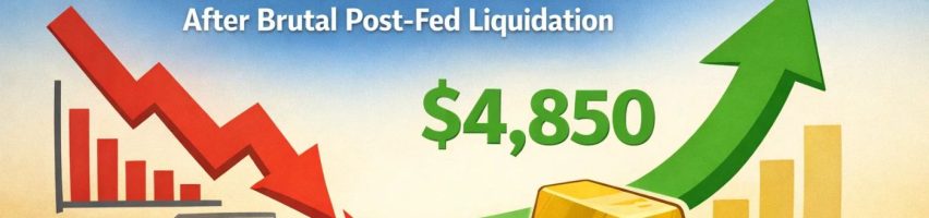 Image for Gold Price Forecast: XAU/USD Rebounds Toward $4,850 After Brutal Post-Fed Liquidation