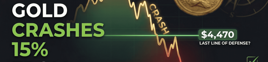 Image for Gold Crashes 15% From Peak: Is $4,470 the Last Line of Defense Before a $4,200 Freefall?