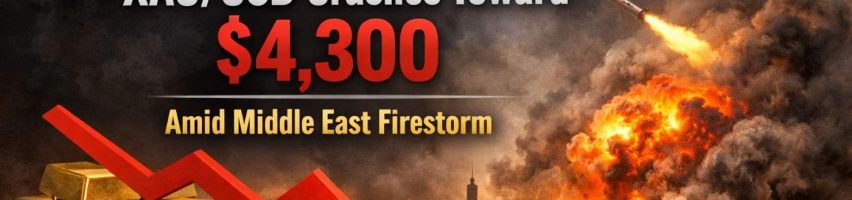 Image for Gold Plunge or Golden Opportunity? XAU/USD Crashes Toward $4,300 Amid Middle East Firestorm