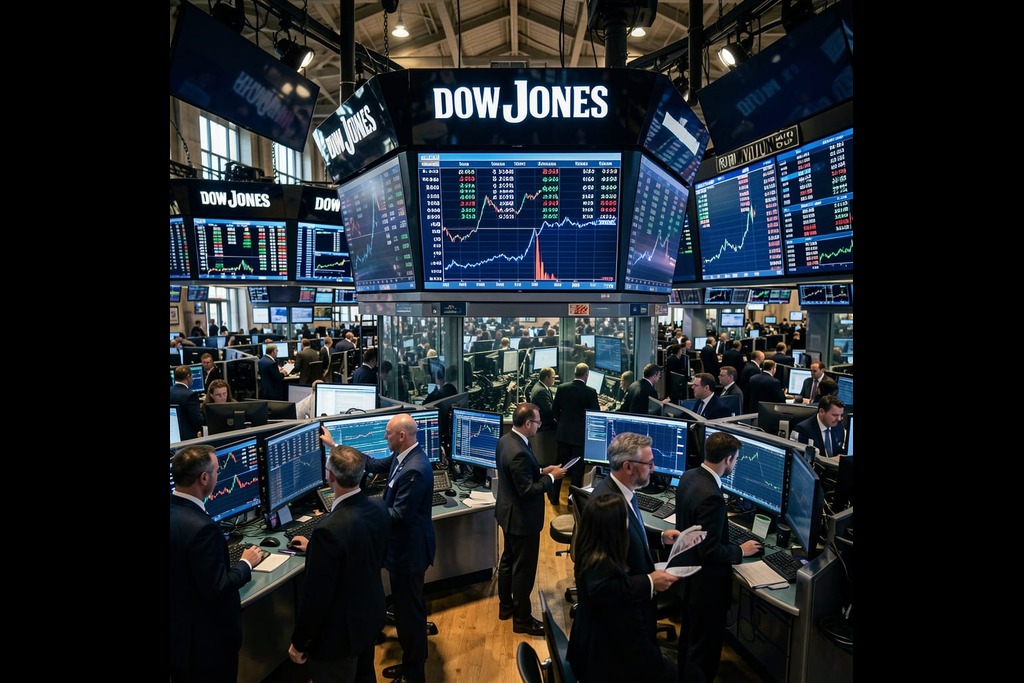 The Dow jumped on Friday.