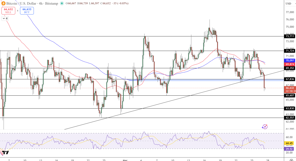 BTC/USD Price Chart - Source: Tradingview