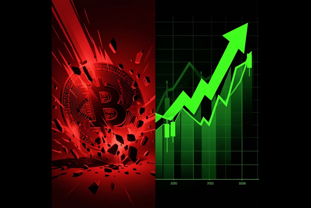 Bitcoin is losing ground while the stock market is climbing Tuesday.