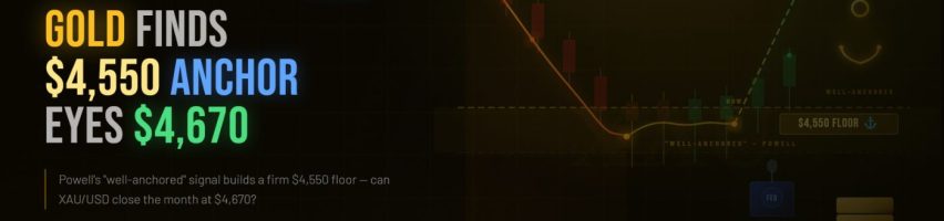 Image for Gold Price Analysis: Powell’s “Well-Anchored” Signal Builds a $4,550 Floor – Can XAU/USD Reach $4,670 on the Monthly Close?