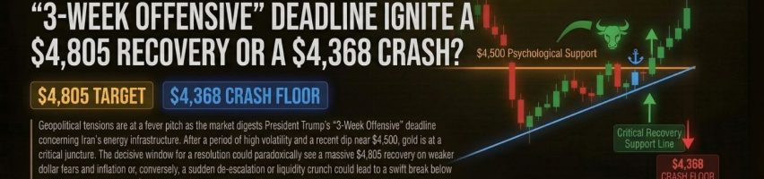 Image for Gold Price Forecast: Will Trump’s “3-Week Offensive” Deadline Ignite a $4,805 Recovery or a $4,368 Crash?