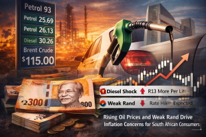 South Africa Braces for Fuel Spike as Rate Outlook Turns Hawkish