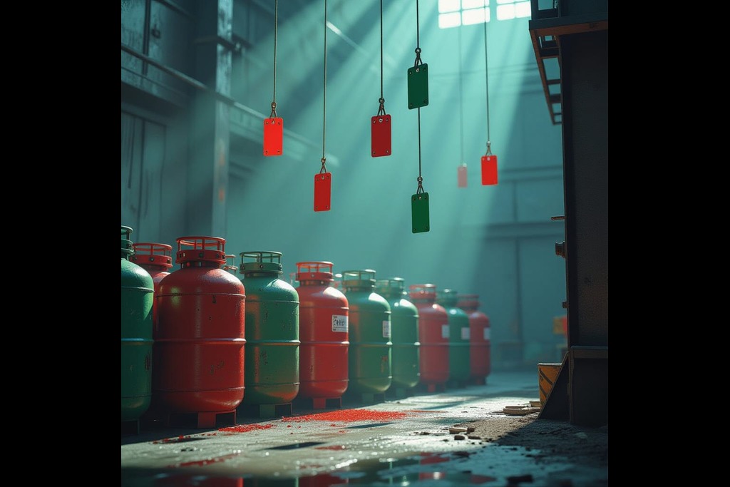 Natural gas prices dropped Friday on low demand.