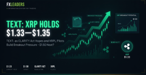 XRP Holds $1.33–$1.35 as CLARITY Act Hopes and XRPL Pilots Build Breakout Pressure – $1.50 Next?